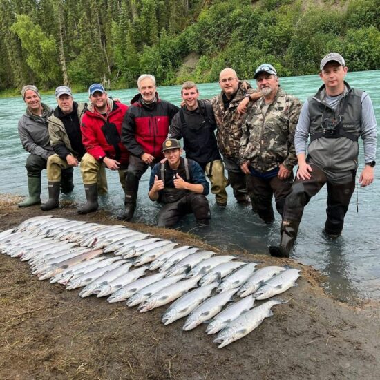 Group of men with their catch