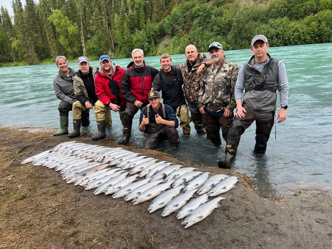 Group of men with their catch