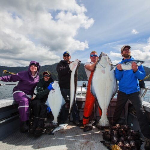 group with halibut